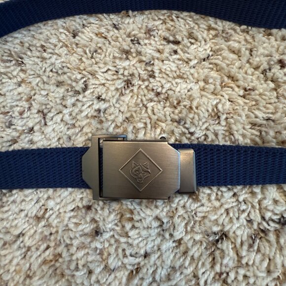 Boy Scouts of America uniform short sleeve shirt, youth small, navy, belt - Picture 2 of 3